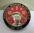 Joe Hill / IWW Enamel badge